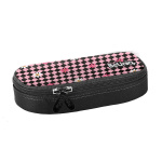 Piórnik  Pink floral check różowa ktarka BeUniq