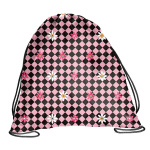 Worek na obuwie  Pink floral check różowa ktarka  BeUniq