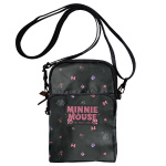 Saszetka na telefon czarna Myszka Minnie GRL PWR  Paso
