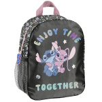 Mały plecak przedszkolny 3D czarny Together  Stitch i Angel Paso