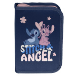 Piórnik bez wyposażenia granatowy Stitch i Angel Paso