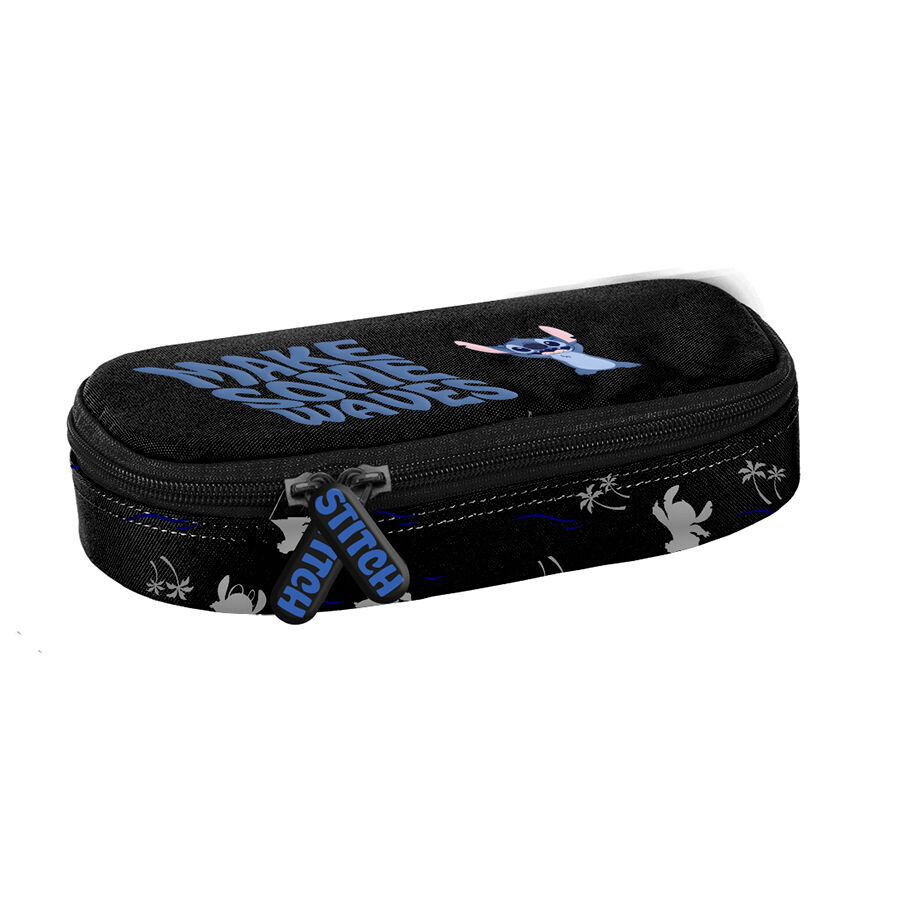 DS25SS-013_5903162139258_1 Piórnik czarny Make some waves Stitch BeUniq - obrazek 1