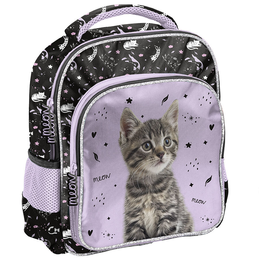 PP25CE-337_5903162134413_1 Duży plecak przedszkolny Striped cat Kotek Paso - obrazek 1