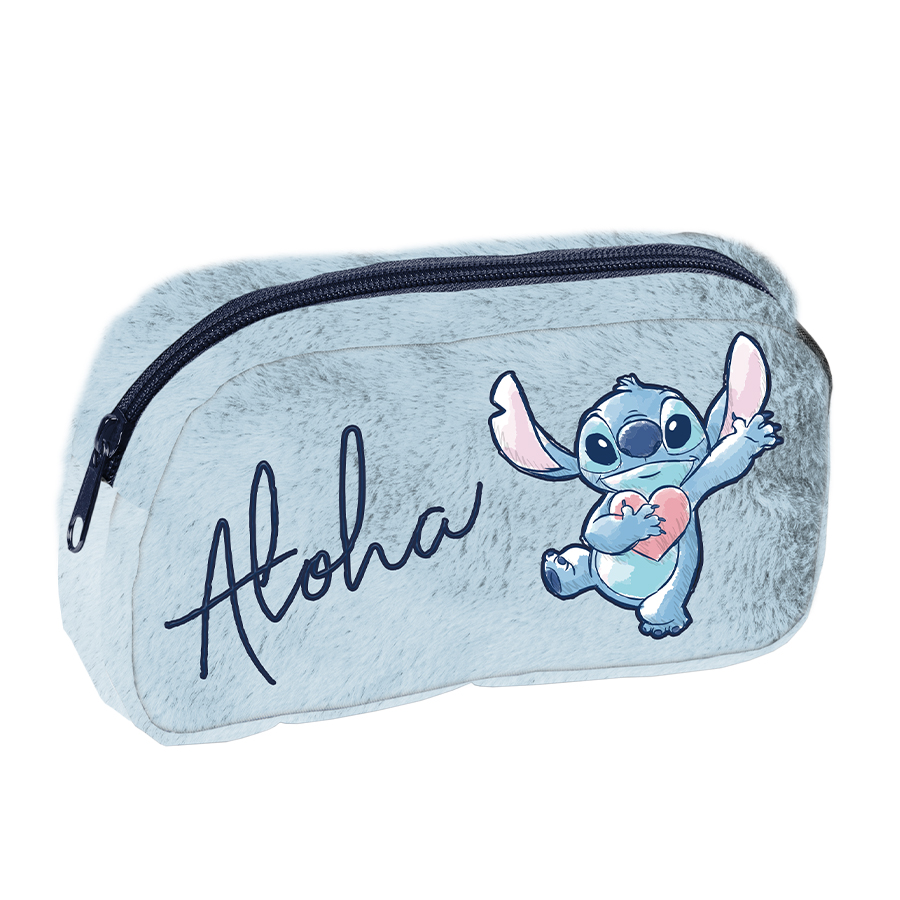 DS26UU-045_5903162146461_1 Piórnik saszetka Stitch - Blue Aloha Paso - obrazek 1